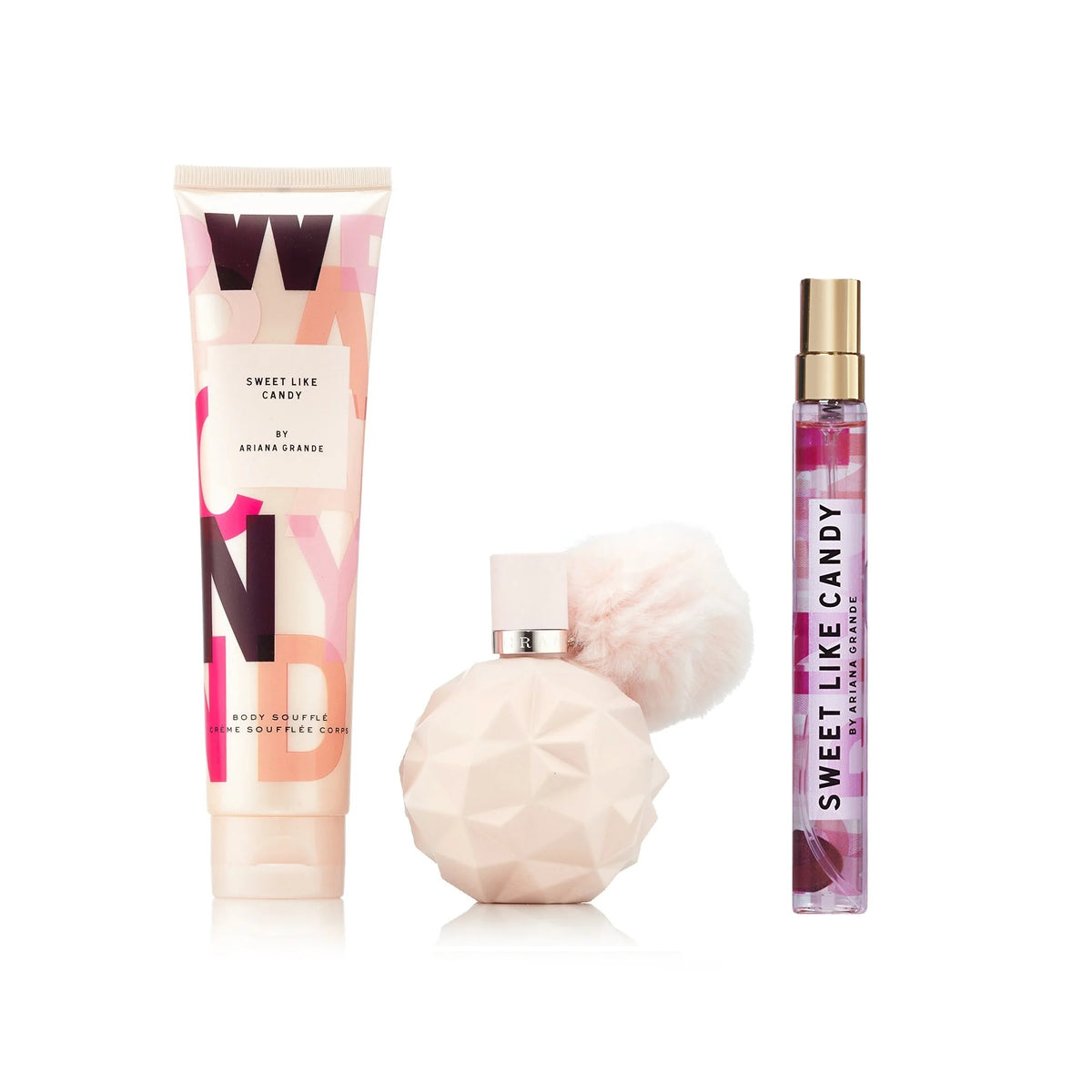 Set de regalo Ariana Grande Sweet Like Candy de 3 piezas para mujer - DualScentGift Set