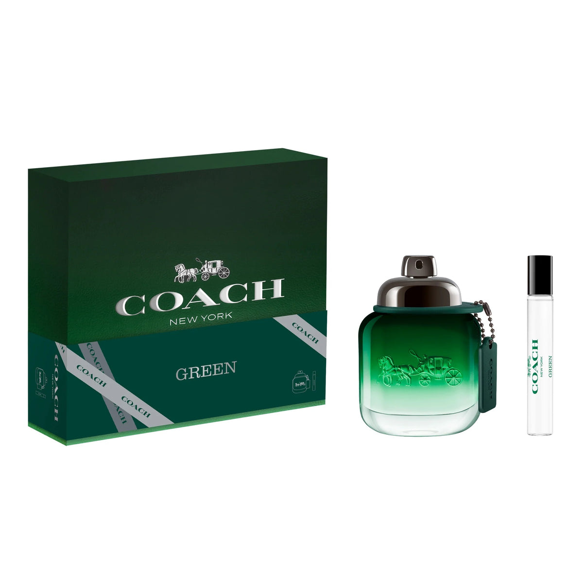 Set de regalo Coach Green de 2 piezas para hombre - DualScentGift Set