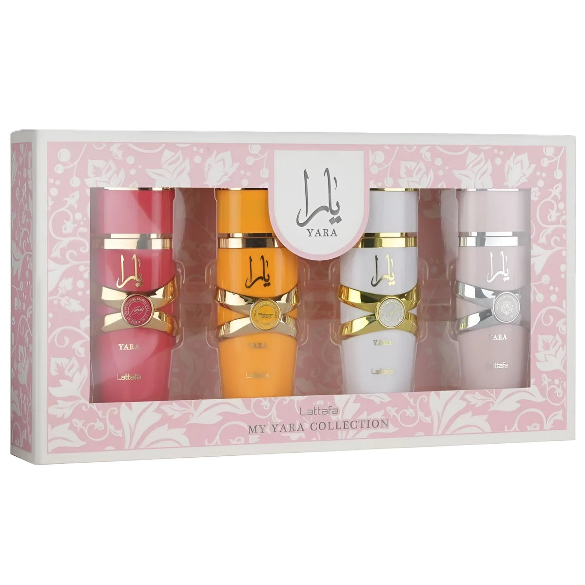 Set de viaje Lattafa Yara de 4 piezas para mujer — 4 × 25 ml - DualScentGift Set