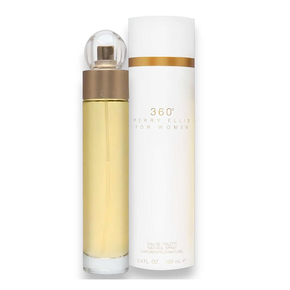 Perry Ellis 360 Eau de Toilette for Women, 3.4 oz - DualScentFragrance