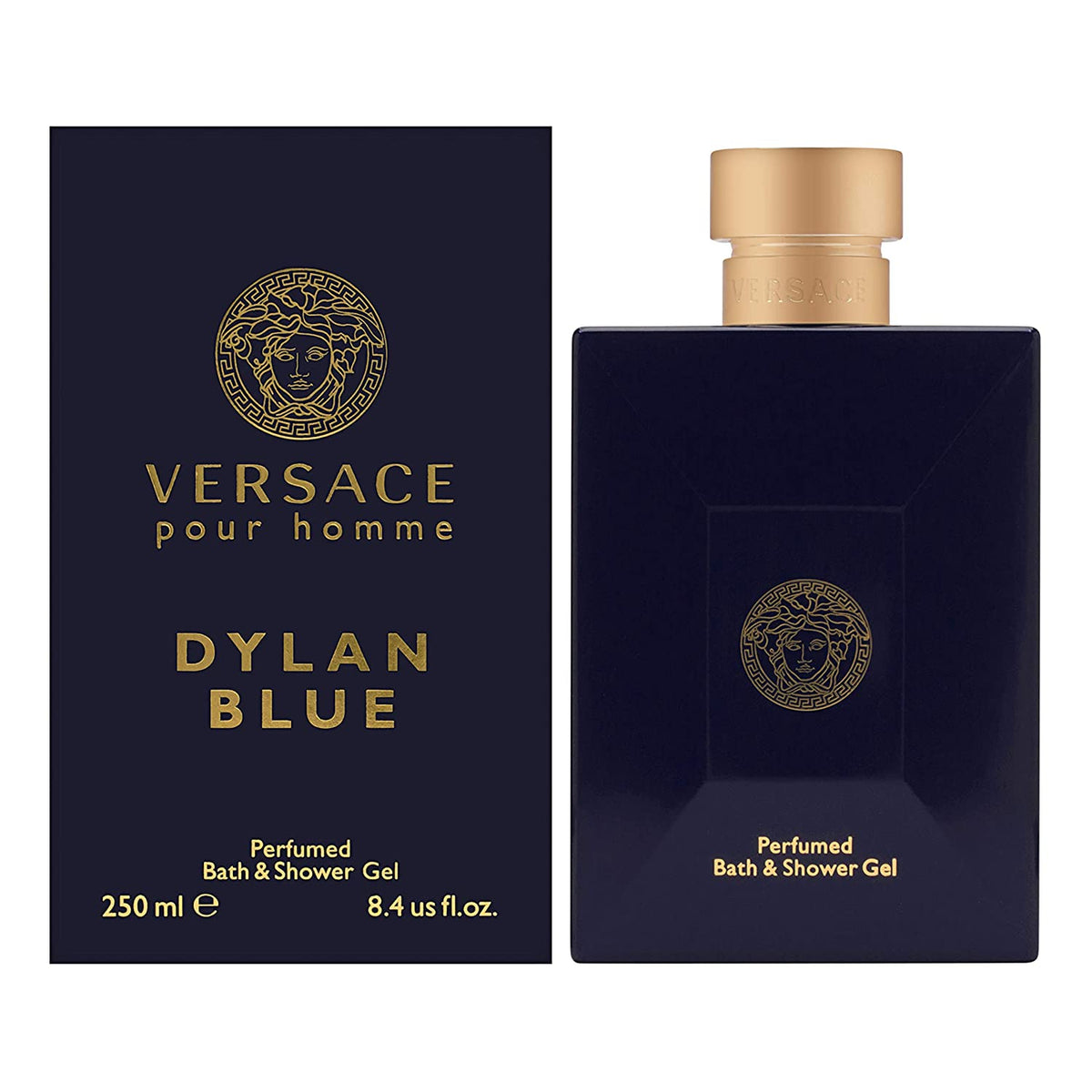 Gel de ducha perfumado Versace Dylan Blue para hombre — 8.4 oz - DualScentShower Gel
